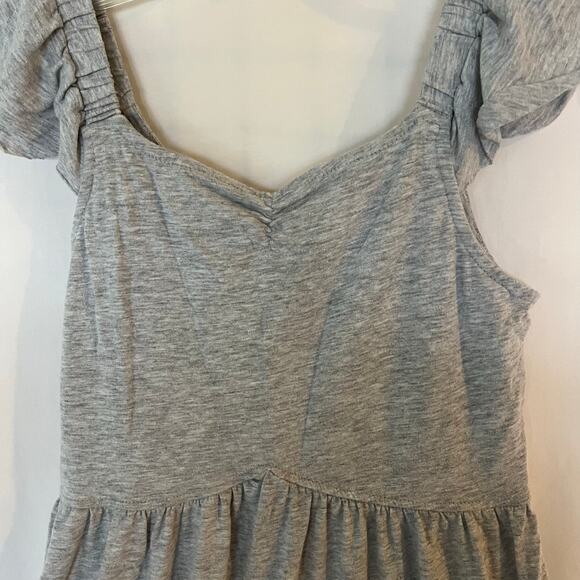 Art Class Girls's Gray Flutter Sleeve Maxi Dress Size M spring summer - Picture 2 of 5